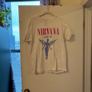 NIRVANA White Graphic Tee